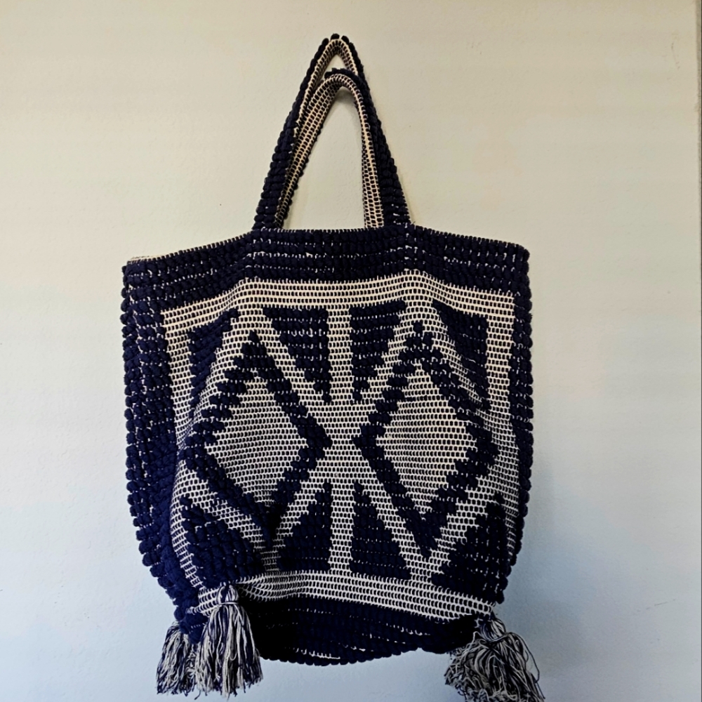 Love by Diego Binetti Knotted Tassel Tote Bag